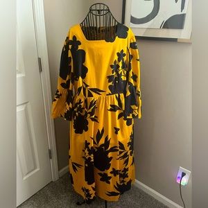 Who What Wear!!! Vibrant Gold and Blue dress.